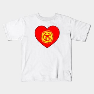 Heart - Kyrgyzstan Kids T-Shirt